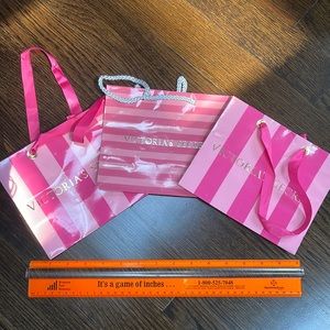 3 Victoria’s Secret gift bags.Saved for a while in great condition or make offer